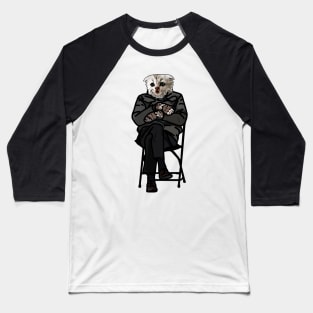 Funny Zoom Cat wearing Bernie Sanders Mittens Memes Baseball T-Shirt